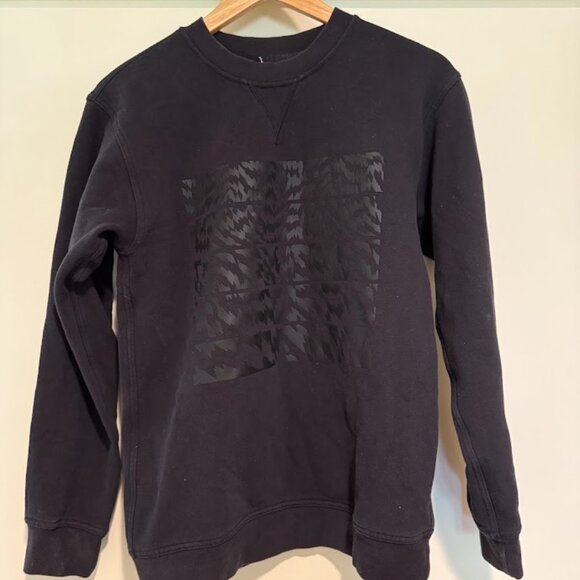 Lululemon Crew Fleece Graphic Black Pullover Sweatshirt, Size S - Picture 4 of 6